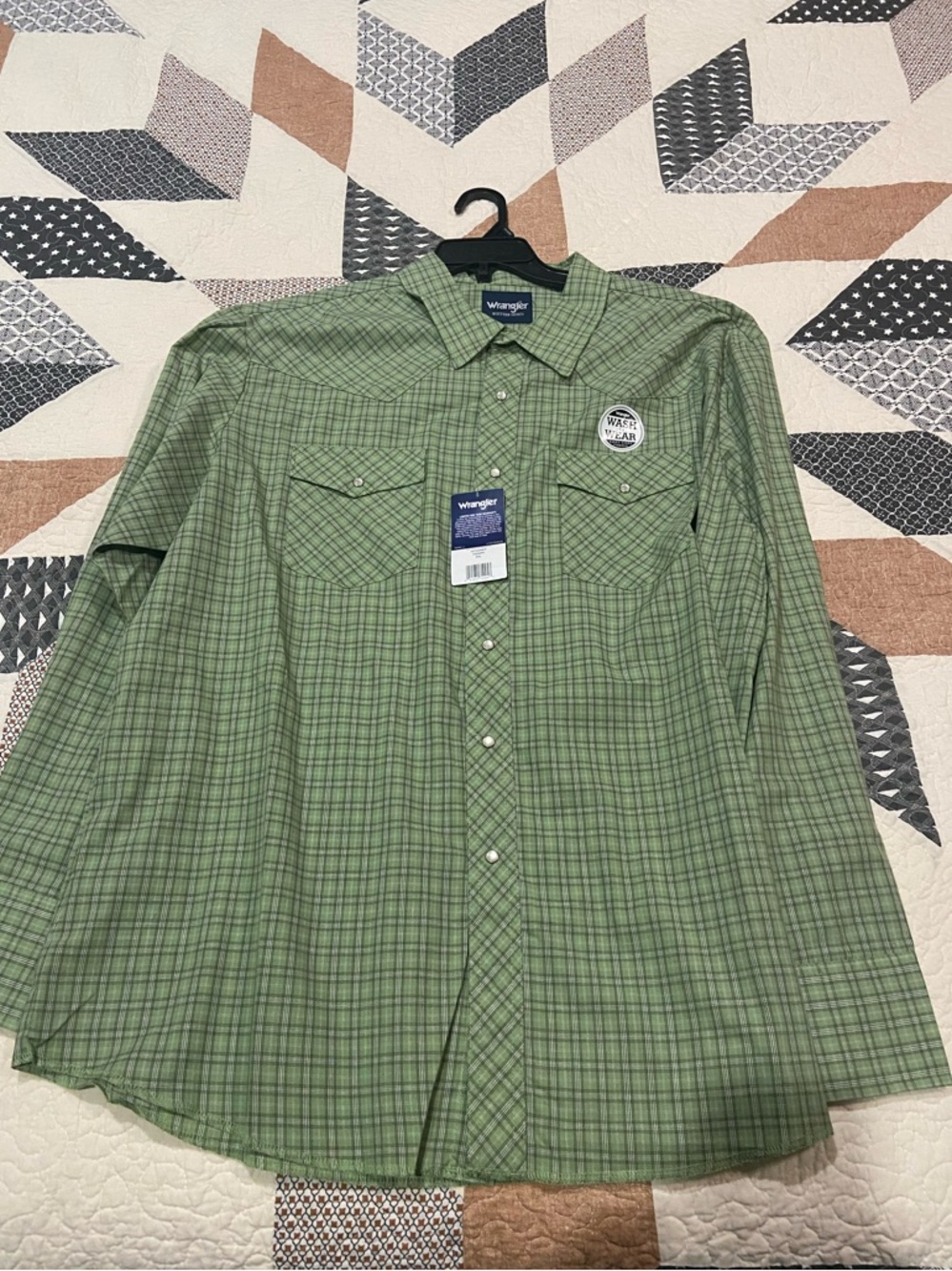 Men's Wrangler Western Long Sleeve Pearl Snap